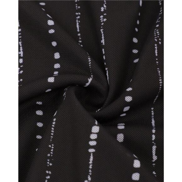 Women's 3/4 Sleeve Blouses - Casual V-Neck Double Layer Mesh Tunic Tops - Picture 5 of 6